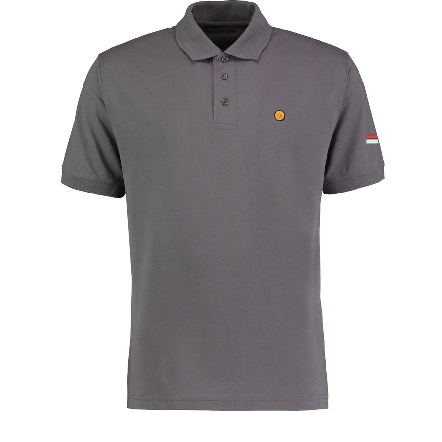 Charcoal FTT Short Sleeved Polo Red & White - From The Terraces